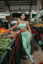 Set cereza largo con ruching